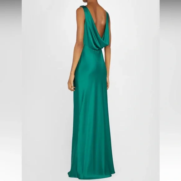 jason wu green silk dress JASON WU Green Satin Dress Size0 by Jason Wu